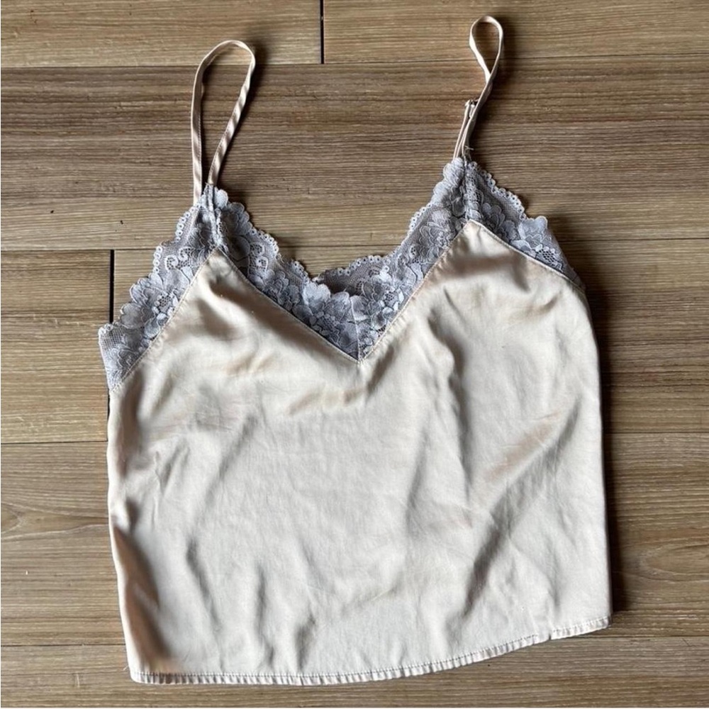 Forever 21 Rosegold and Purple Lace Cami Top